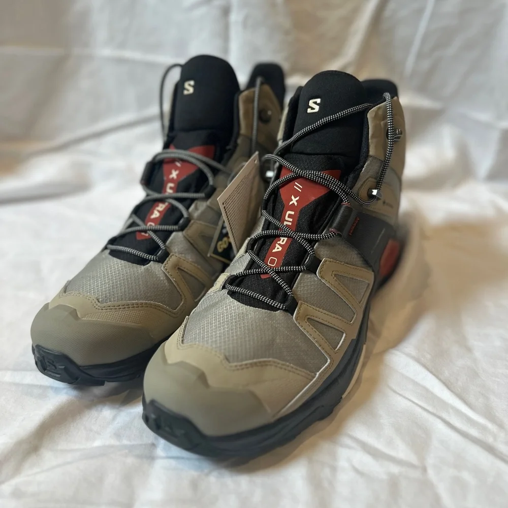 Salomon ADV Gore-Tex Hiking Boots - Tan and Black - Picture 3 of 8